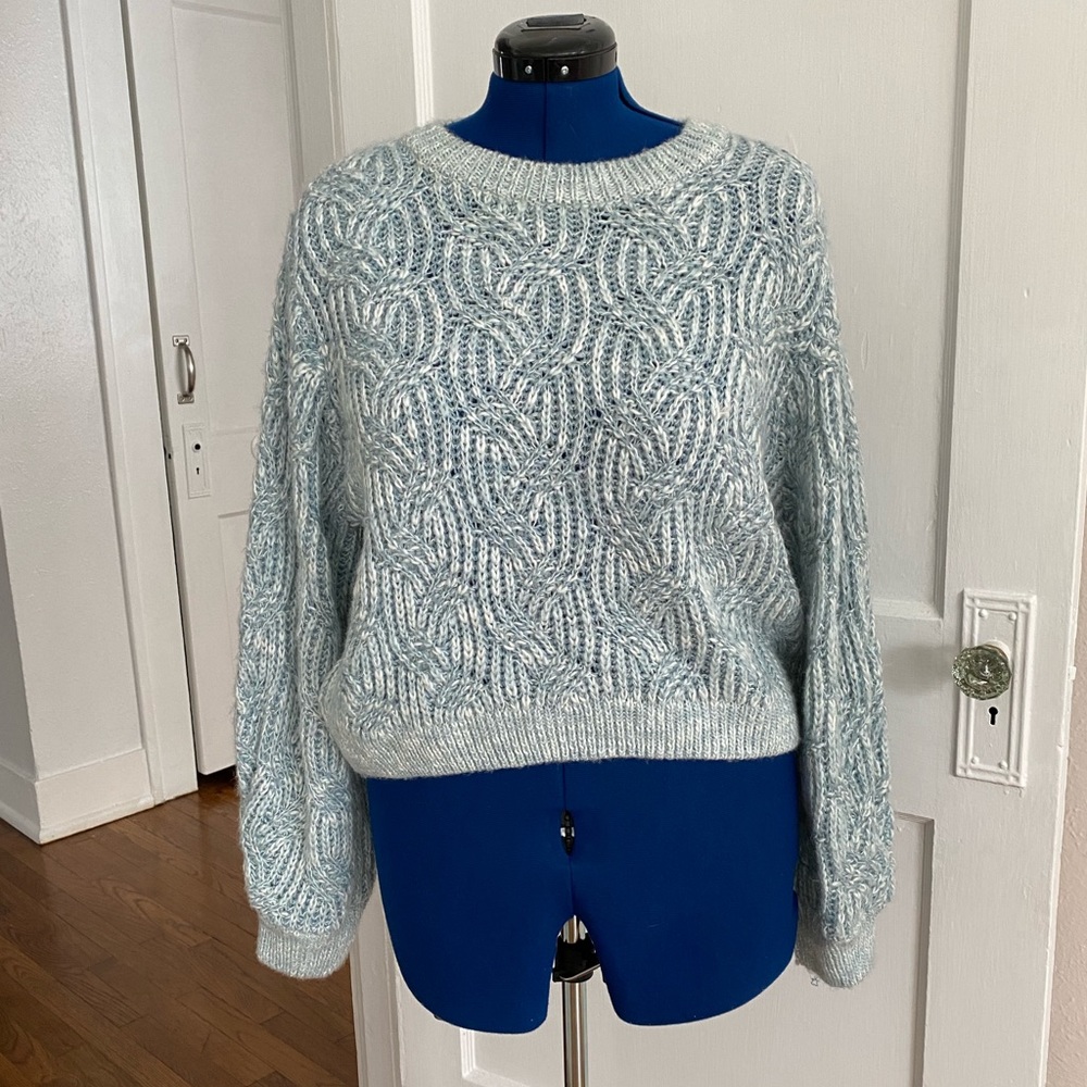 Topshop Swirl Tuck sweater